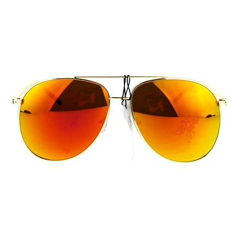 orange pilot sunglasses